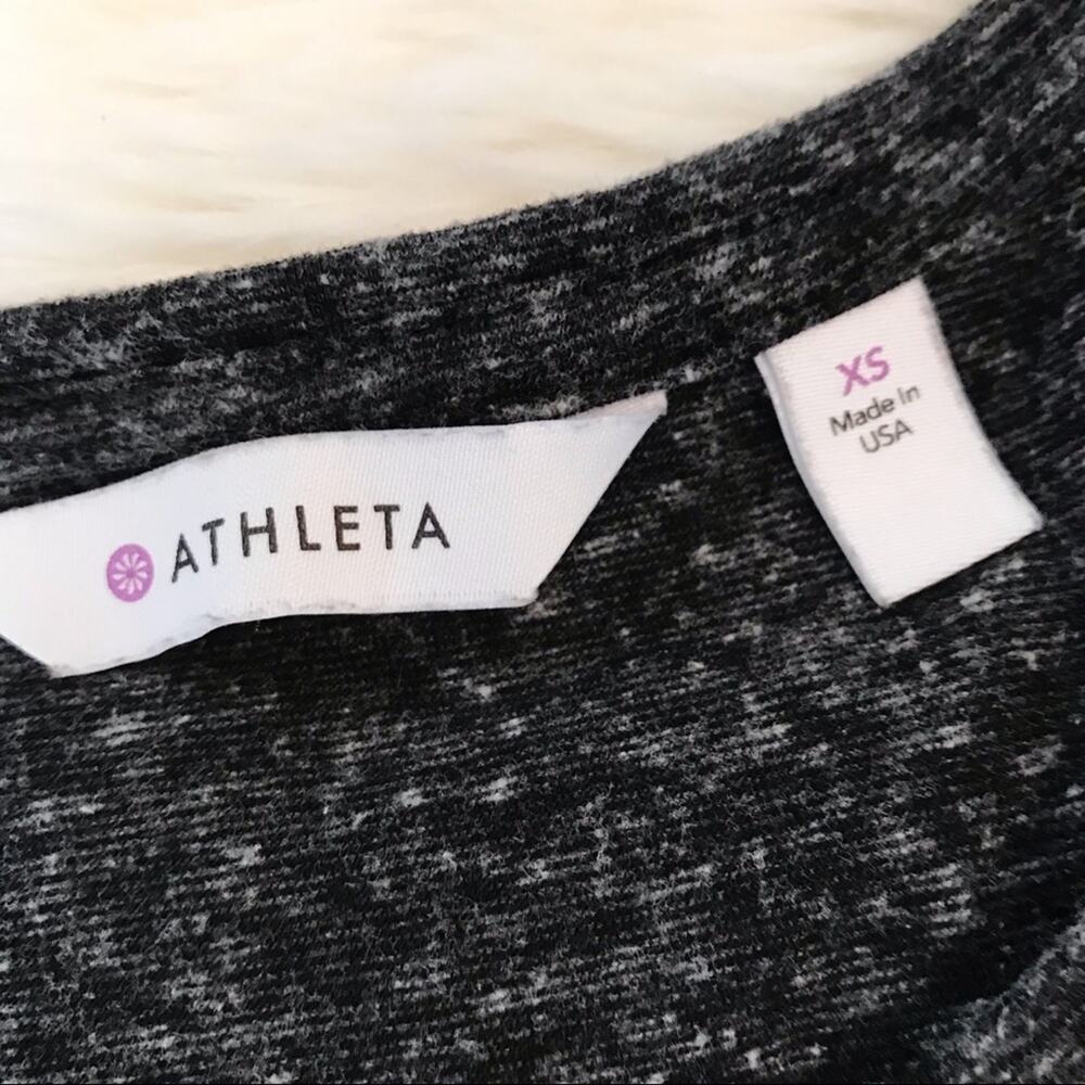 Athleta Gray Getaway Draped Flowy workout exercise sleeveless Tank Top womens XS - Picture 6 of 8